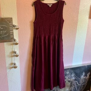 Croft & Borrow midi smocked dress